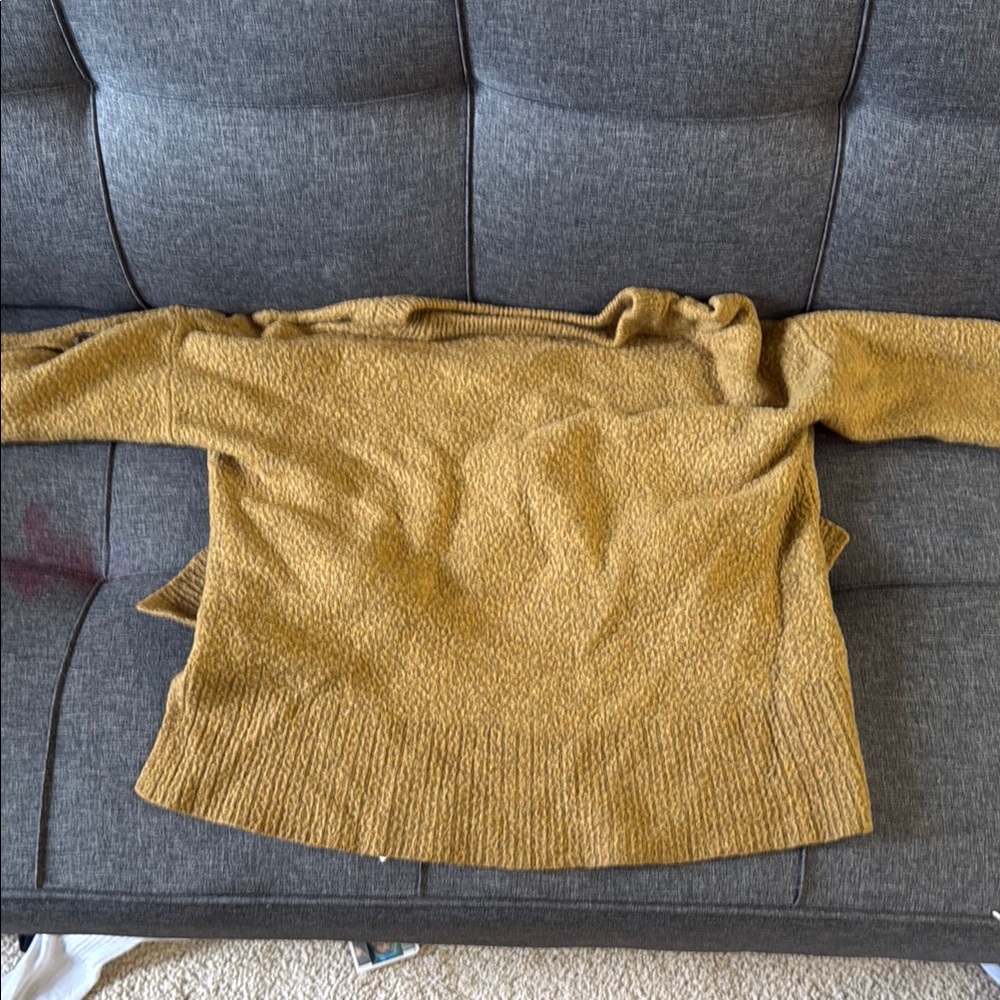 Madewell Mustard Cowl Neck Sweater